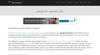 Connect to 3xlogic IP cameras