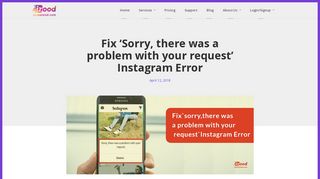 Fix 'Sorry, there was a problem with your ... | Instazood