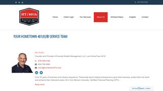 Your HomeTown 401(k)® Service Team | HomeTown 401k