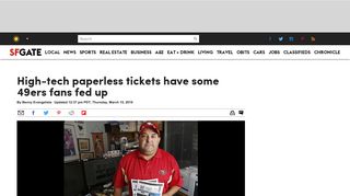 High-tech paperless tickets have some 49ers fans fed up - SFGate