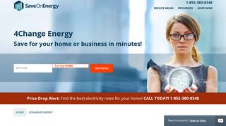 4Change Energy Rates | 877-501-4854 | SaveOnEnergy.com