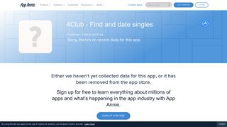 4Club - Find and date singles App Ranking and Store Data | App Annie