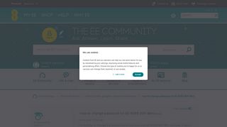 Solved: how to change password on EE 4GEE WiFi Mini - The EE Community