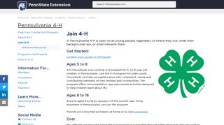 Join 4-H — Pennsylvania 4-H — Penn State Extension