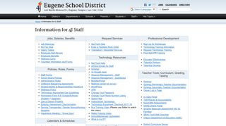 Information for 4J Staff - Eugene School District 4J
