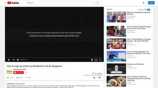 How to sign up online as distributor in 4Life Singapore - YouTube