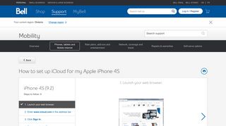 How to set up iCloud for my Apple iPhone 4S - Bell support