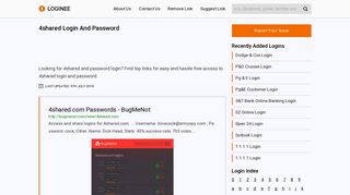 4shared Login And Password