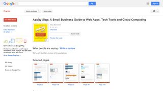 Appity Slap: A Small Business Guide to Web Apps, Tech Tools and ...