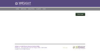 Client Login - W4Sight LLC