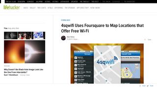 4sqwifi Uses Foursquare to Map Locations that Offer Free Wi-Fi