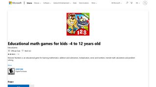 Get Educational math games for kids -4 to 12 years old - Microsoft Store