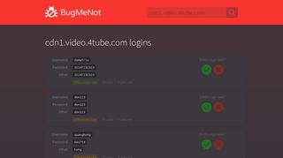cdn1.video.4tube.com passwords - BugMeNot