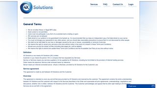 Terms and Conditions - 4X Solutions