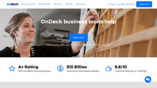 Small Business Loans and Small Business Lines of Credit from OnDeck