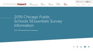 2019 Chicago Public Schools 5Essentials Survey Information ...