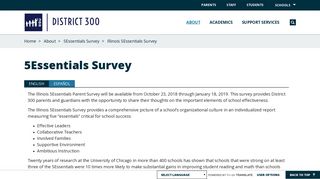 5Essentials Survey / Illinois 5Essentials Survey - School District 300