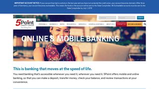 5Point Credit Union | Online & Mobile Banking