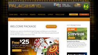 Online Casino Signup Bonus - Welcome Package | Pala Casino