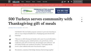 500 Turkeys serves community with Thanksgiving gift of meals ...
