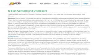 E-Sign Consent and Disclosure - 500FastCash