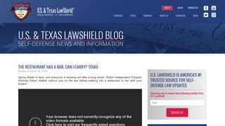The Restaurant Has a Bar, Can I Carry? Texas - U.S. & Texas LawShield