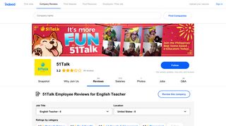 Working as an English Teacher at 51Talk: Employee Reviews | Indeed ...