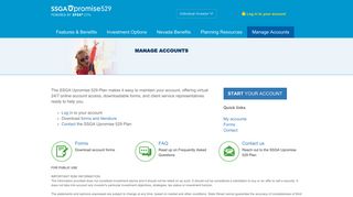 SSgA Upromise 529 - Manage Accounts