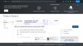 How to check the Passive and Active FTP - Unix & Linux Stack Exchange