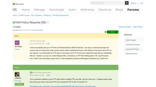 534 Policy Requires SSL : The Official Microsoft IIS Forums