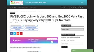 FIVEBUCKX Join with Just 500 and Get 2000 Very Fast - This is ...
