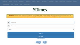 5Dimes Casino and Sportsbook Mobile