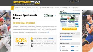 5Dimes Sportsbook Bonus : 5Dimes Sign Up Bonus Offer