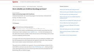 How reliable are 5GBFree hosting services? - Quora