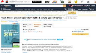The 5-Minute Clinical Consult 2018 (The 5-Minute Consult Series): Dr ...