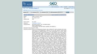 GEO Accession viewer - NCBI - NIH