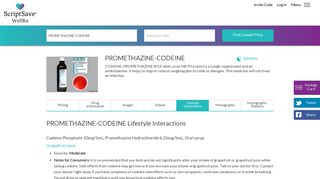 PROMETHAZINE-CODEINE: Food, Alcohol, Supplements and Drug ...