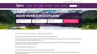 Book hotels in Scotland - Scottish hotel deals - 5pm.co.uk