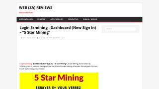 Login 5smining : Dashboard (New Sign In) – 