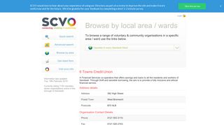 6 Towns Credit Union - SCVO