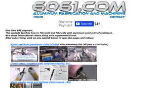 How to weld and fabricate with aluminum 6061.com instructional video ...