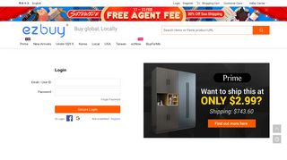 Login Account - ezbuy Singapore | Global Shopping Online, Best ...
