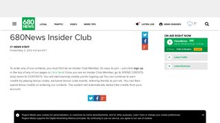 680News Insider Club - 680 NEWS