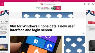 6tin for Windows Phone gets a new user interface and login screen ...