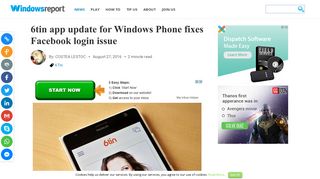 6tin app update for Windows Phone fixes Facebook login issue