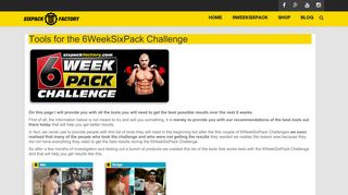 Tools for the 6WeekSixPack Challenge - SixPackFactory