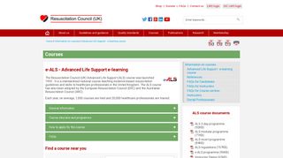 e-ALS - Advanced Life Support e-learning course