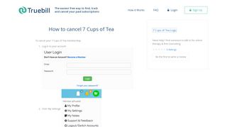 Cancel 7 Cups of Tea - Truebill