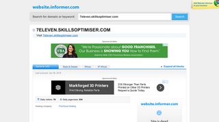 7eleven.skillsoptimiser.com at Website Informer. Visit 7 Eleven ...