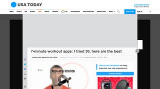 7-minute workout apps: I tried 30, here are the best - USA Today